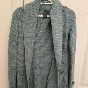Oversized light blue cardigan